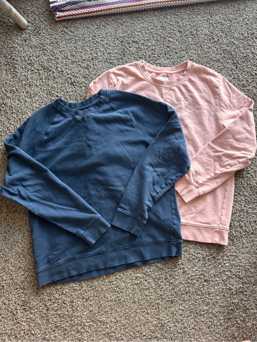Goodfellow & Co Pink Navy Blue Basic Sweatshirt Men’s Large - Bundle of 2!